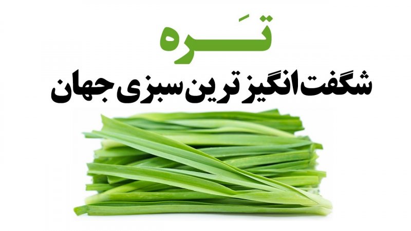 تره شگفت انگیز ترین سبزی جهان